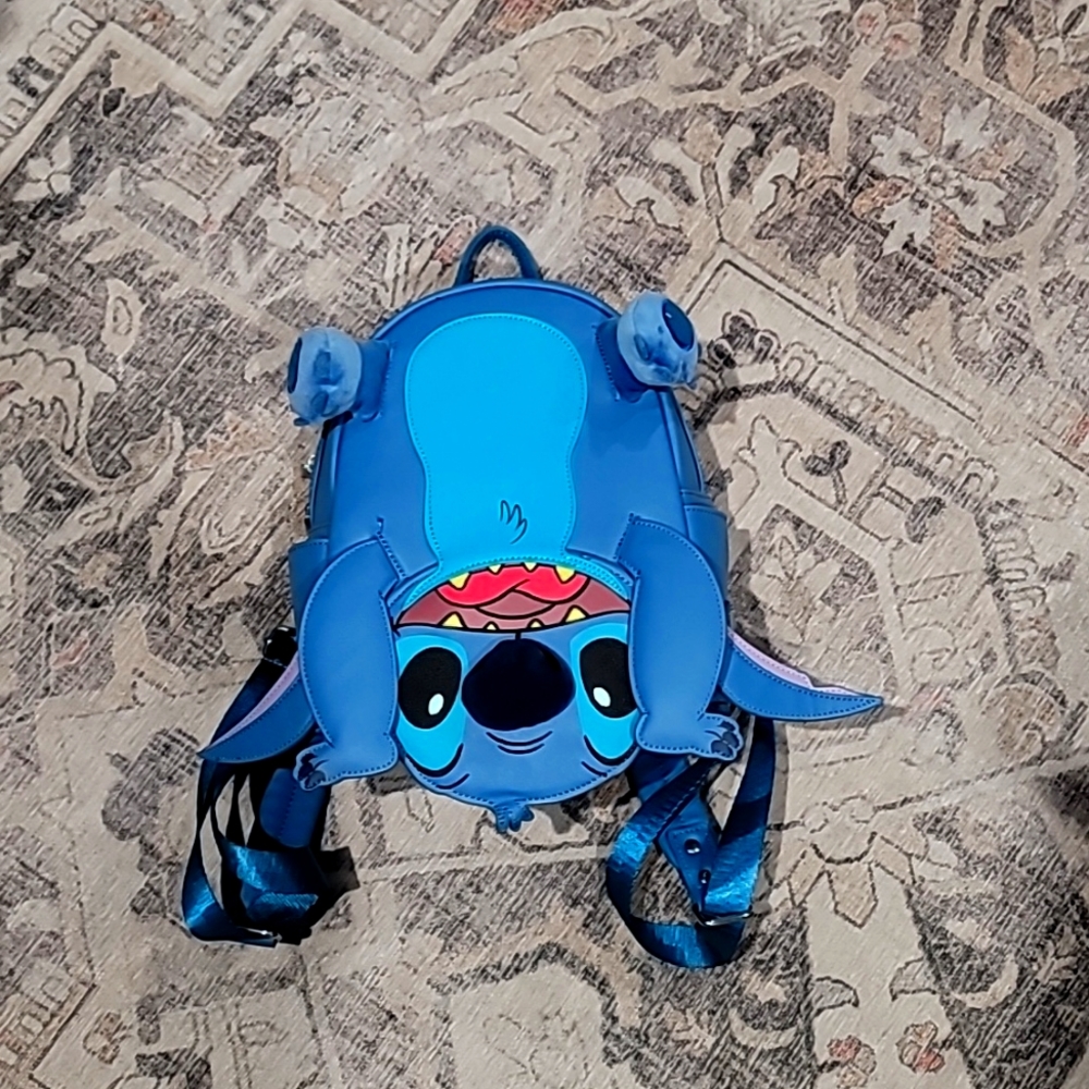 Blue Stitch Loungefly Character Backpack